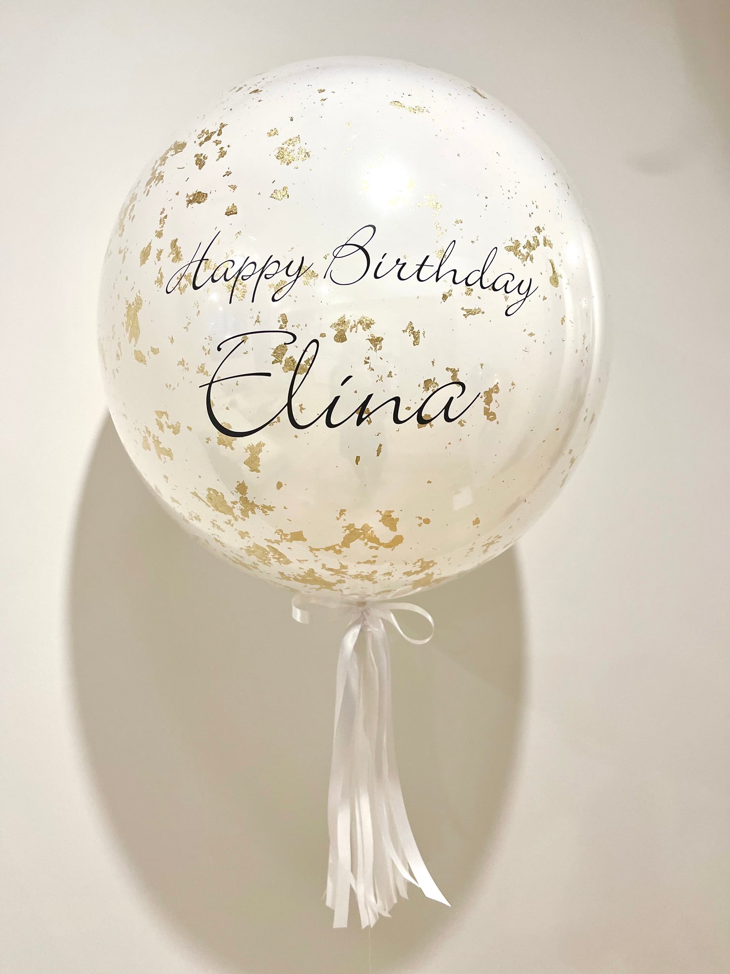 Personalised Gold Leaf Jumbo Balloon