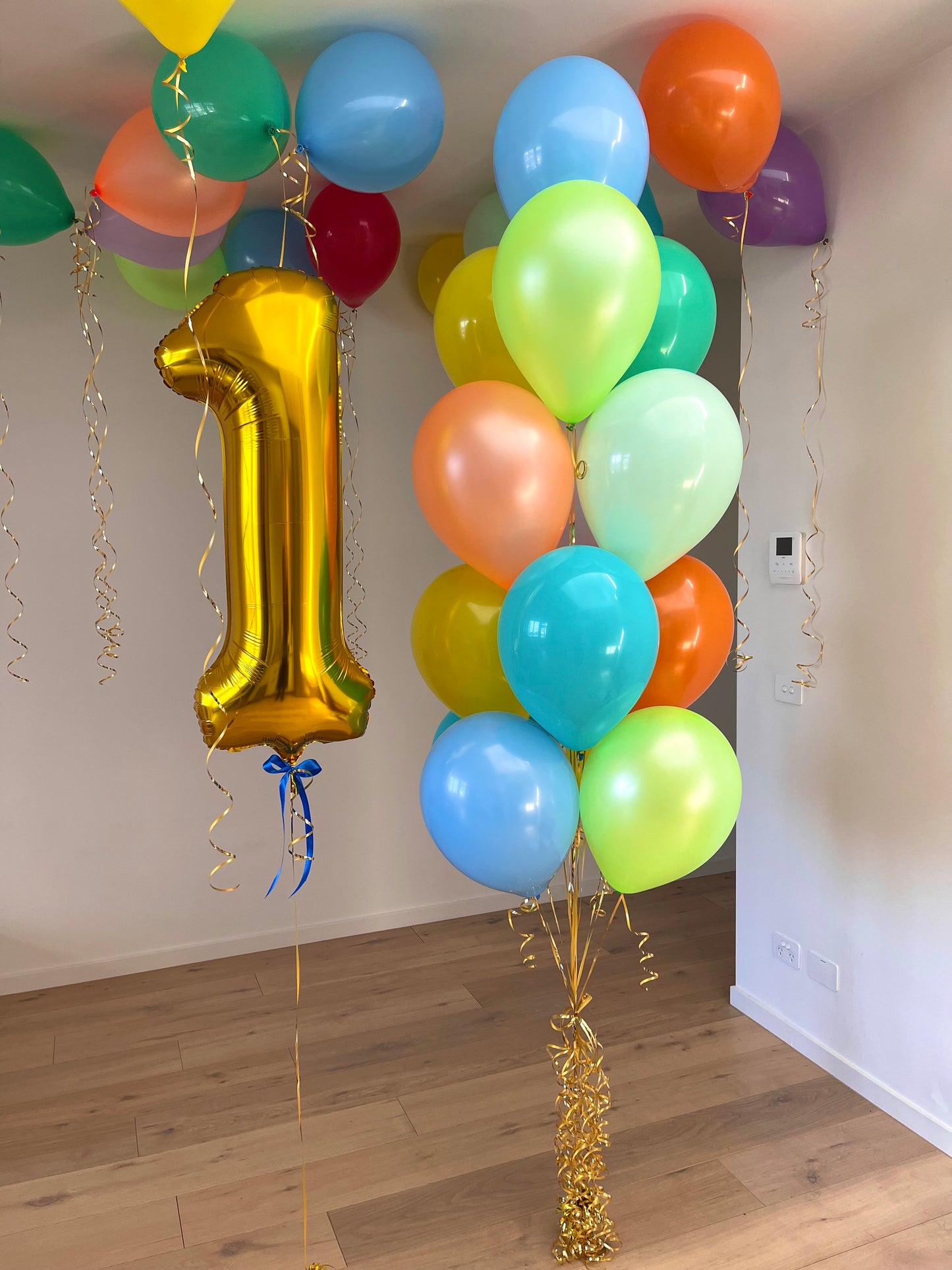 Colourful Balloons - Numbers, Bouquet and Ceiling Balloons