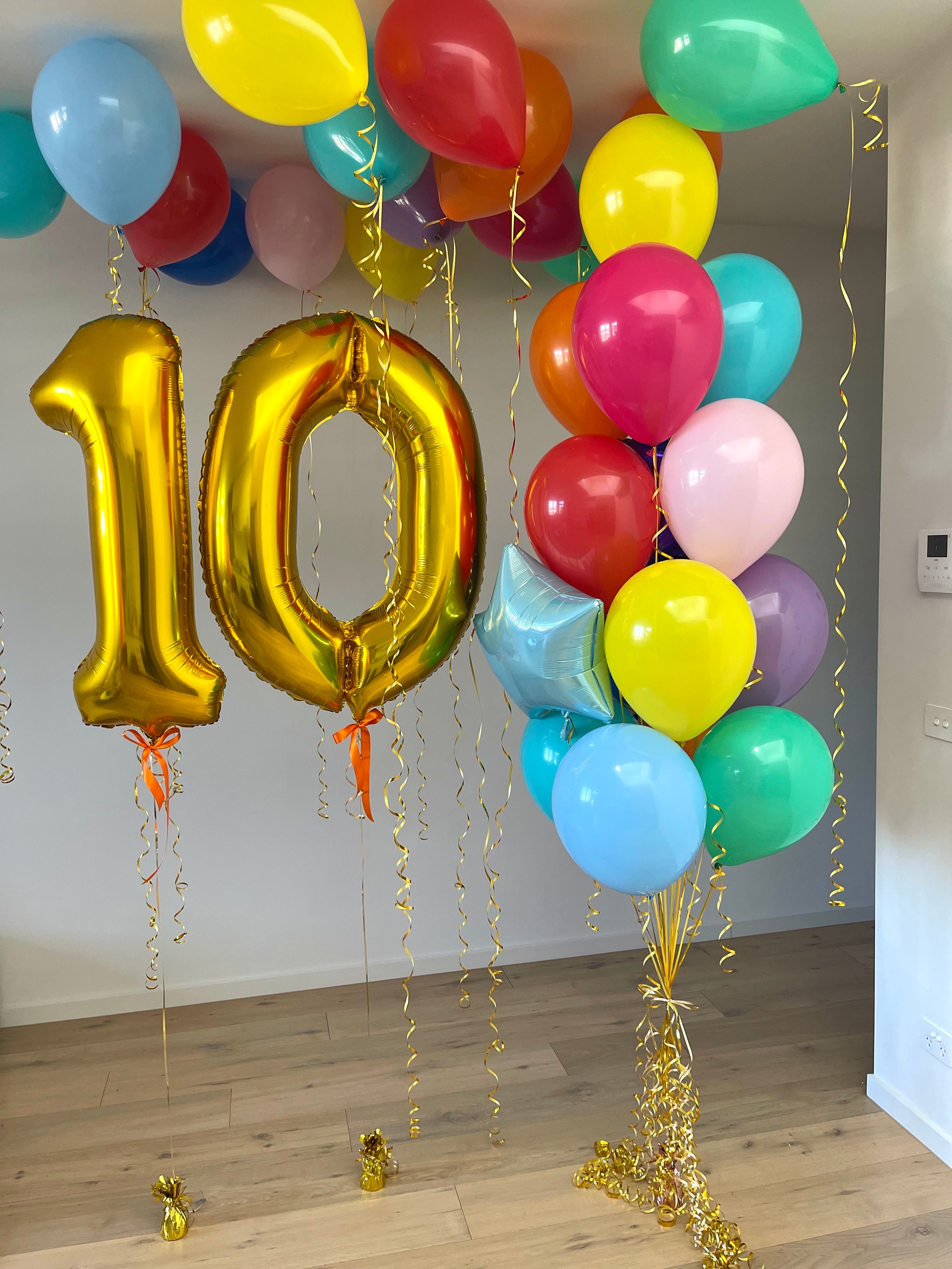 Colourful Balloons - Numbers, Bouquet and Ceiling Balloons – Balloon Bloom