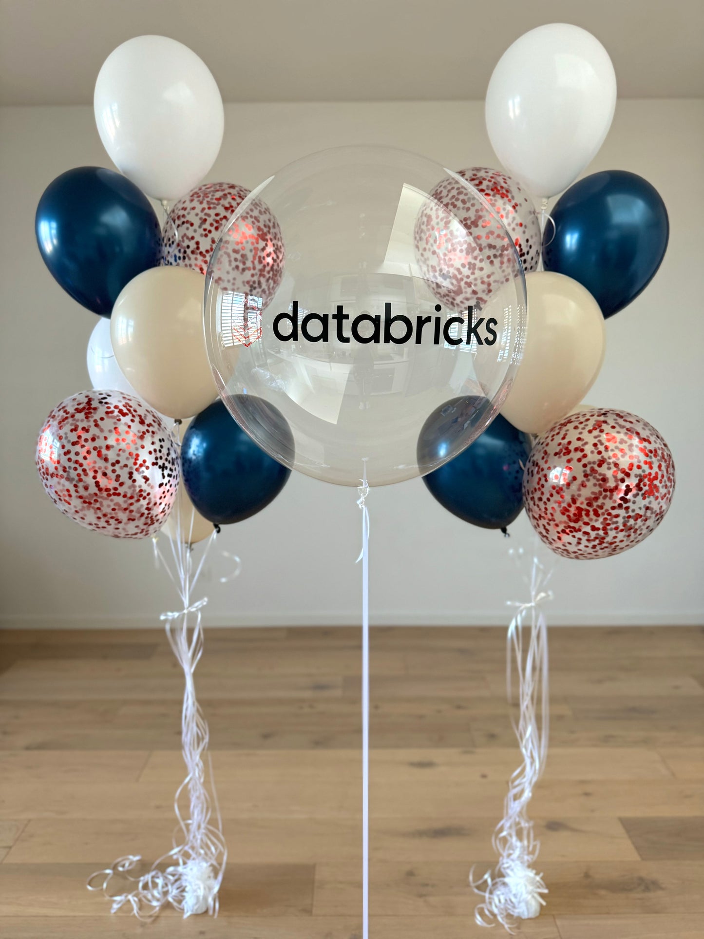 Corporate Logo Balloon with 2 Bouquets - Company colours