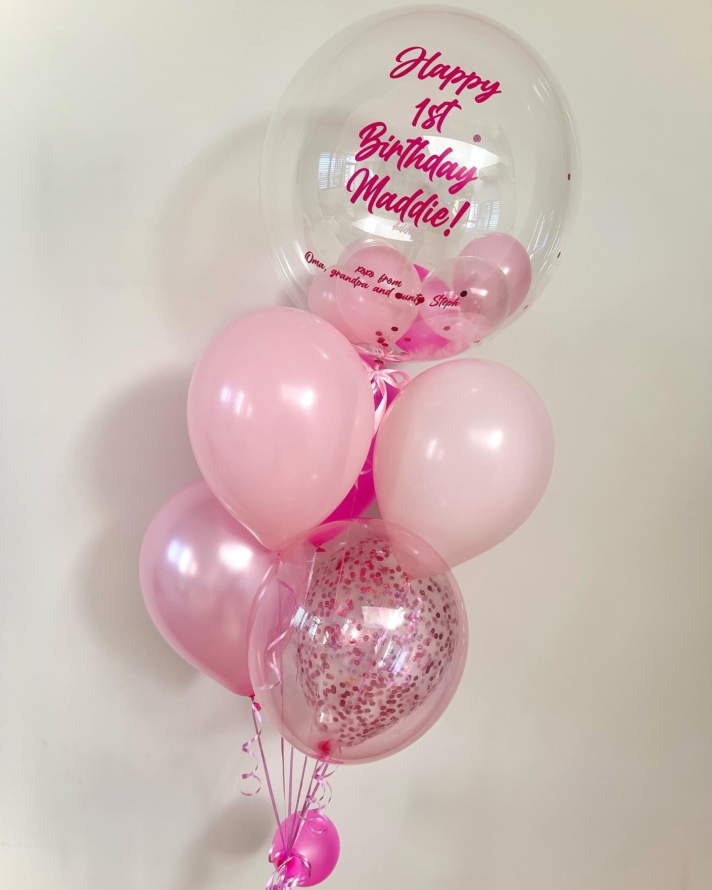 Personalised 1st best sale birthday balloons