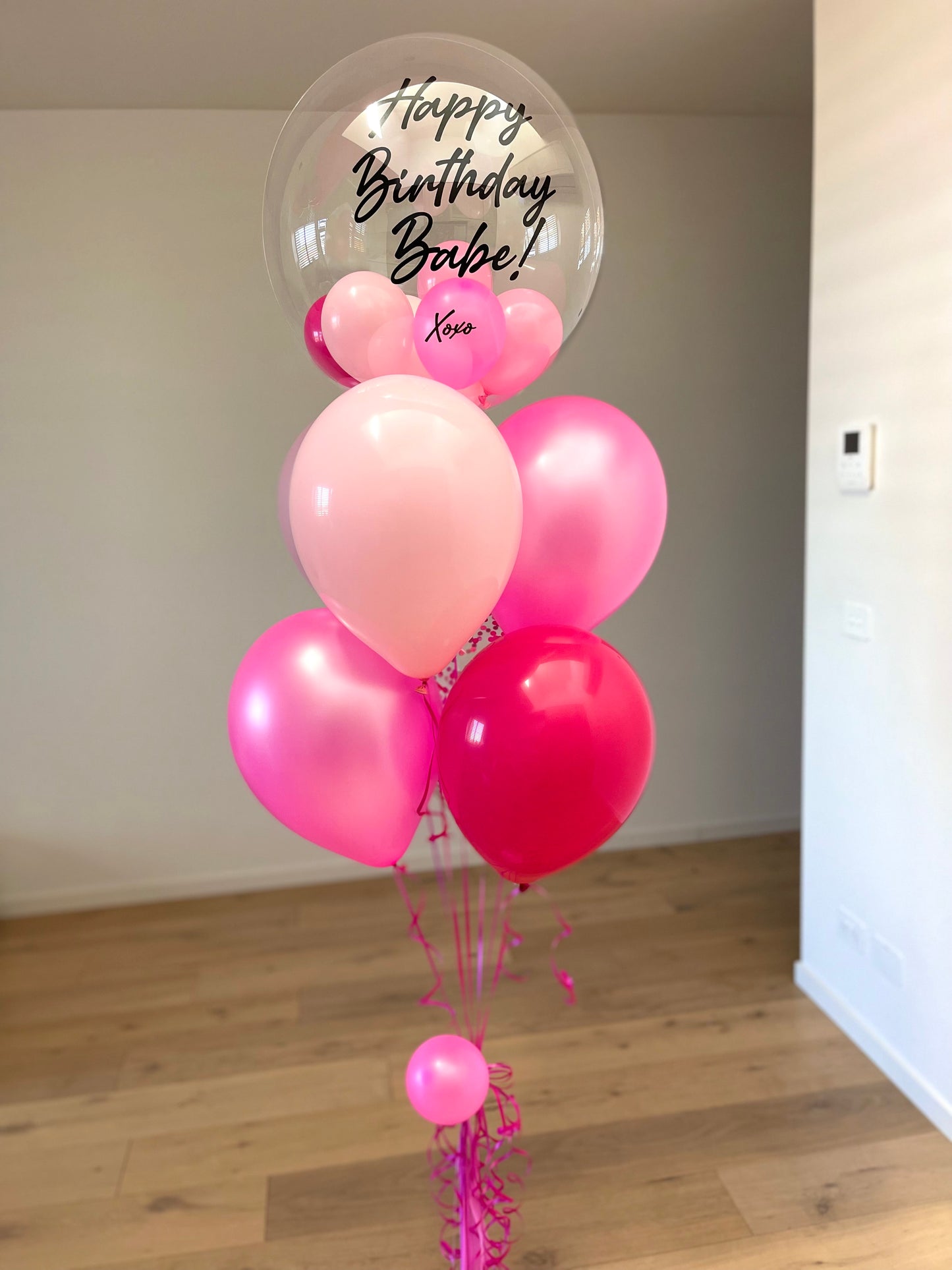 Personalised Balloon Bouquet - Pink