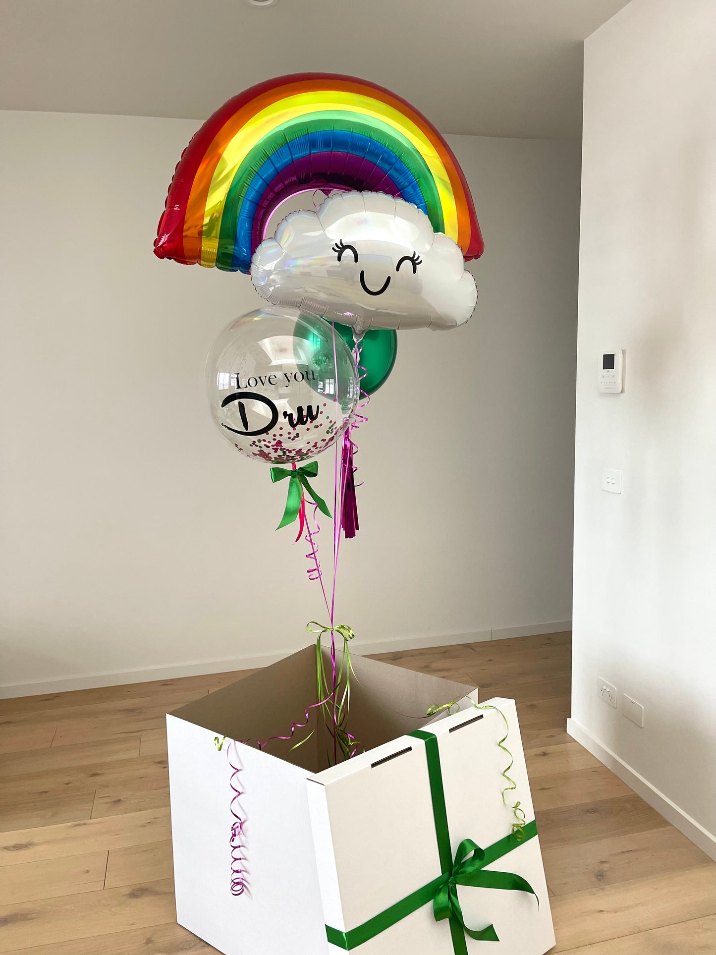 Personalised Rainbow and Happy Cloud Surprise Box