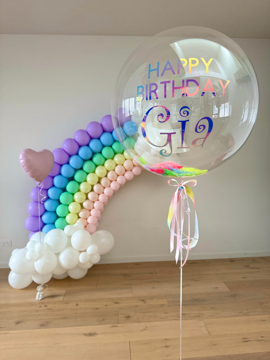 Rainbow Balloon Arch