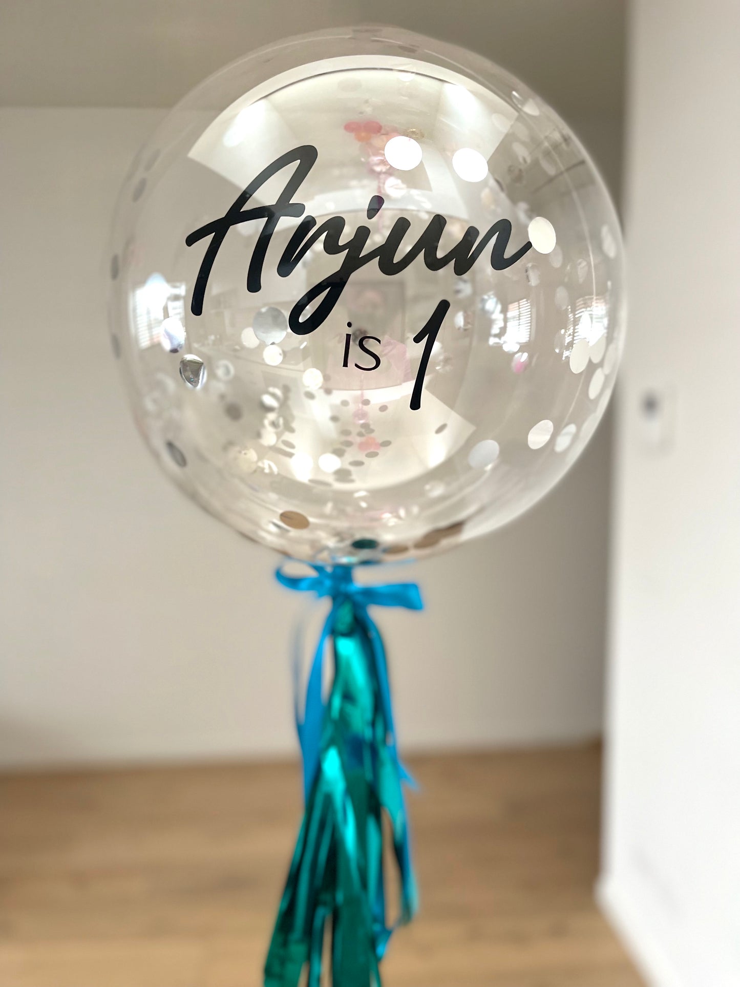 Small Personalised Balloon with Confetti