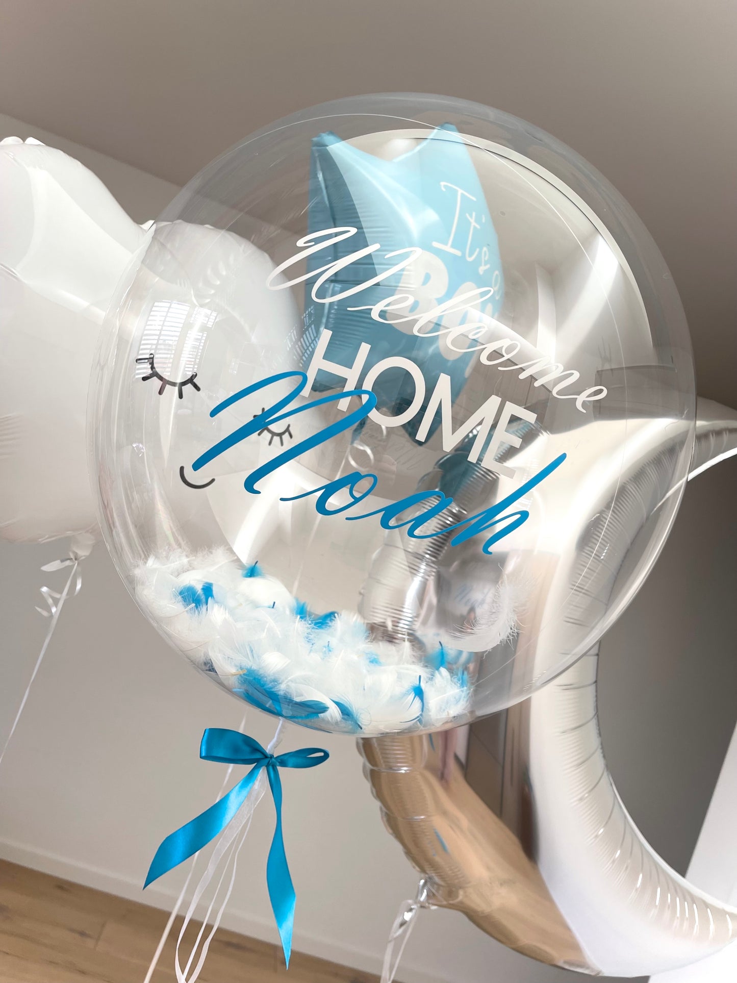 Welcome Home Balloons for Newborn Baby Boy