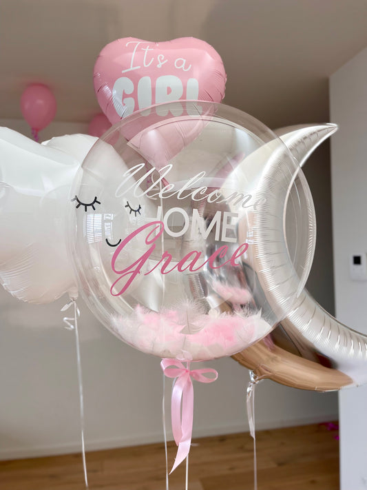 Welcome Home Balloons for Newborn Baby Girl