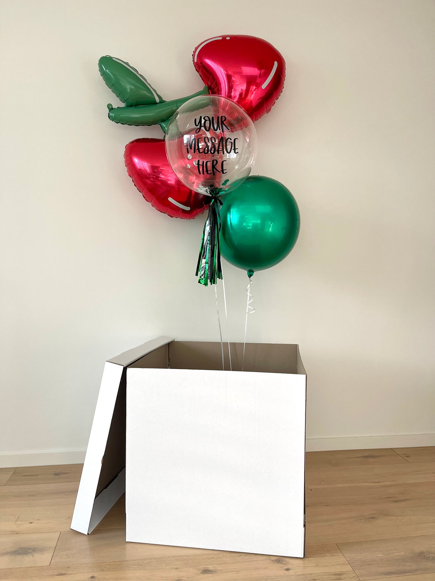 Cherry Balloon Surprise Box