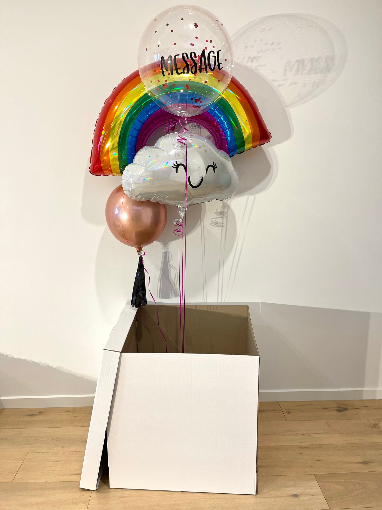 Personalised Rainbow and Happy Cloud Surprise Box